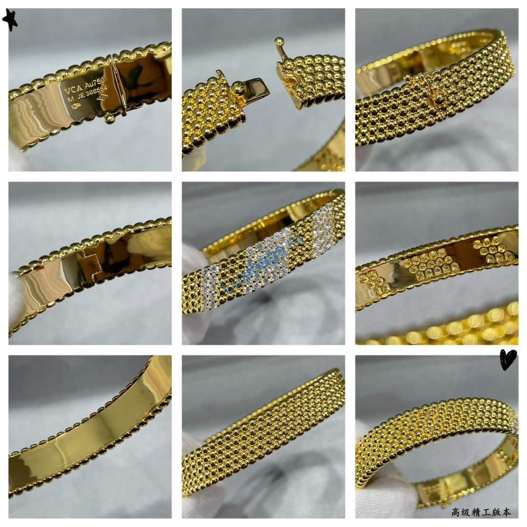 Van Cleef & Arpels Perlée diamonds bracelet, 5 rows VCARPFYE00 yellow gold | van cleef arpels perlee diamonds bracelet 5 rows vcarpfyfe0 yellow gold 4