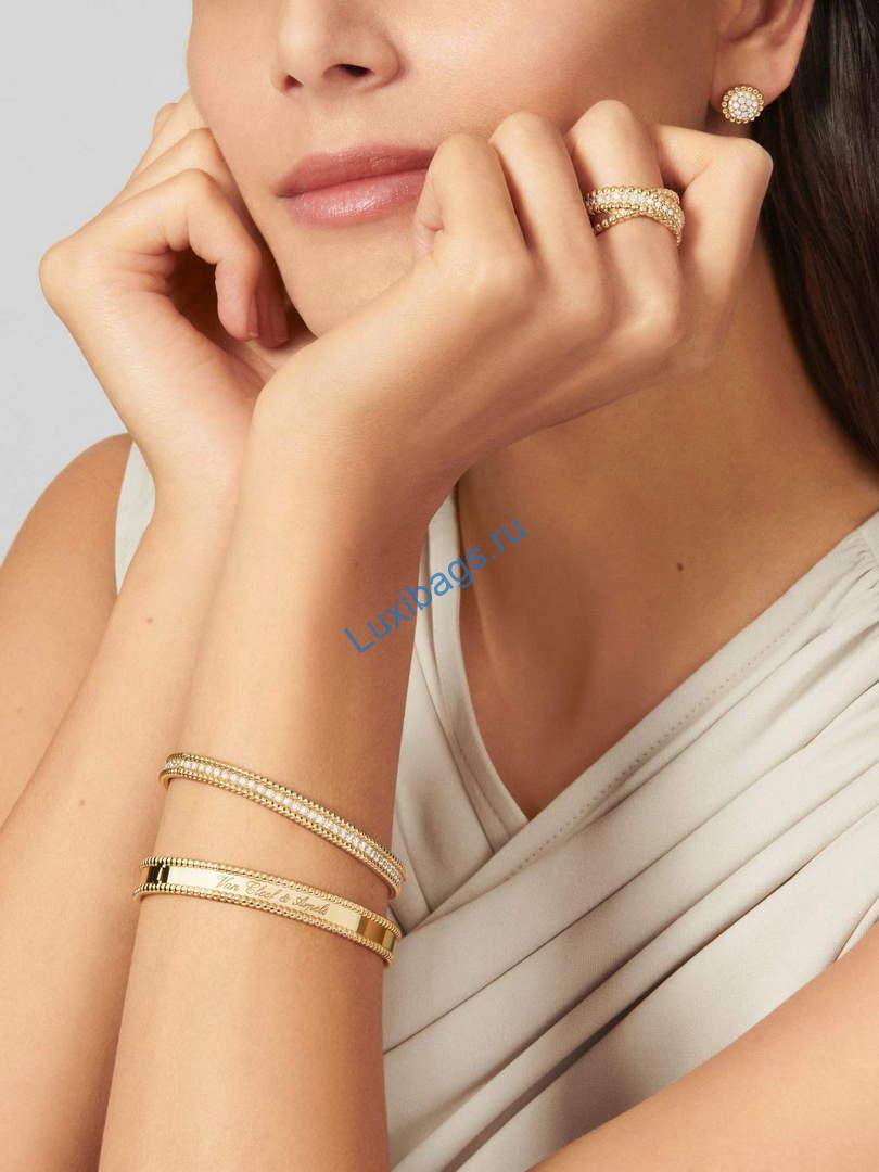 Van Cleef & Arpels Perlée diamonds duo ring VCARP9XO00 yellow gold | van cleef arpels perlee diamonds duo ring vcarp9xo00 yellow gold 6