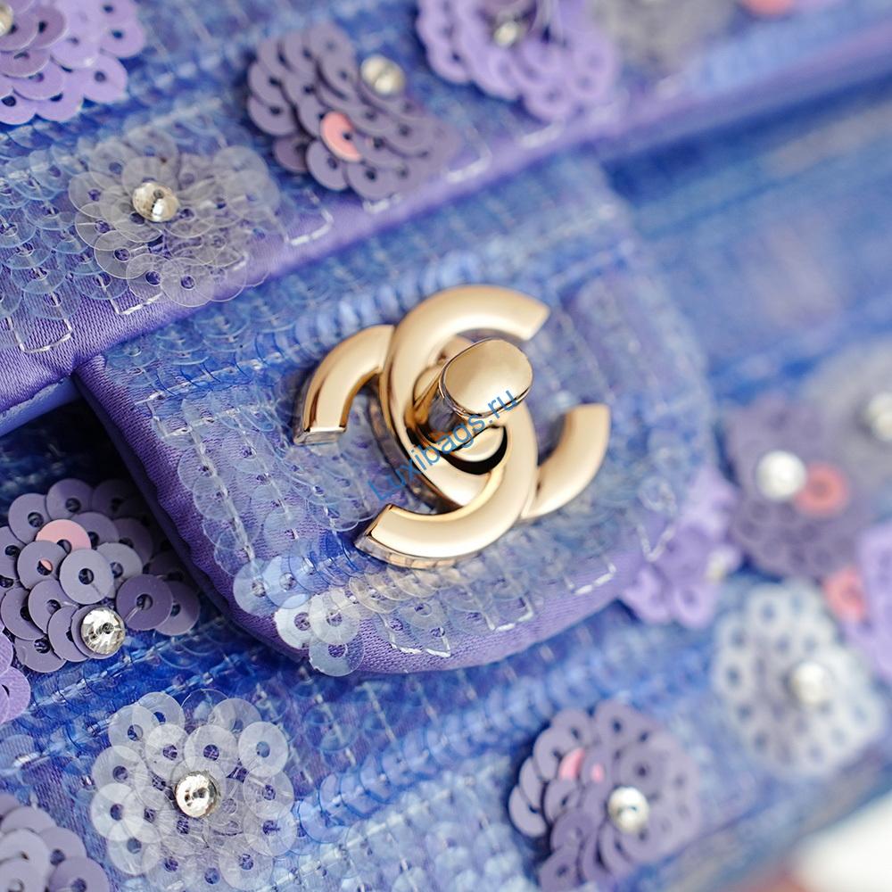chanel a01112 violet sequins flap classic 11.12 handbag purple 7 Chanel A01112 Violet Sequins Flap Classic 11.12 Handbag Purple | chanel a01112 violet sequinsflap classic 11 12 handbag purple 08
