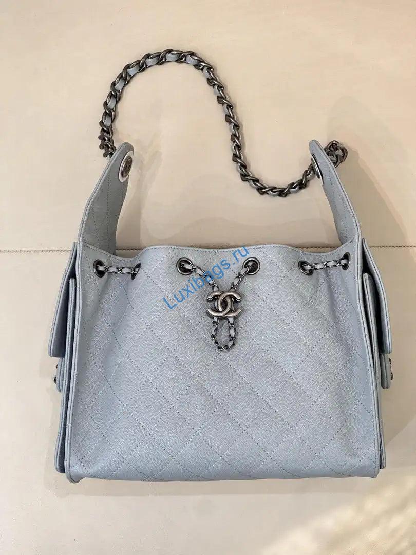 chanel as5293 small hobo calfskin & retro hardware metal light blue 4 Chanel AS5293 Small Hobo Calfskin & Retro Hardware Metal Light Blue | chanel as5293 small hobo calfskin retro hardware metal light blue 05