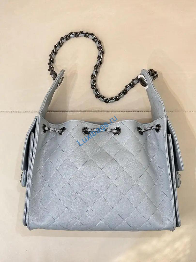 chanel as5293 small hobo calfskin & retro hardware metal light blue 6 Chanel AS5293 Small Hobo Calfskin & Retro Hardware Metal Light Blue | chanel as5293 small hobo calfskin retro hardware metal light blue 07