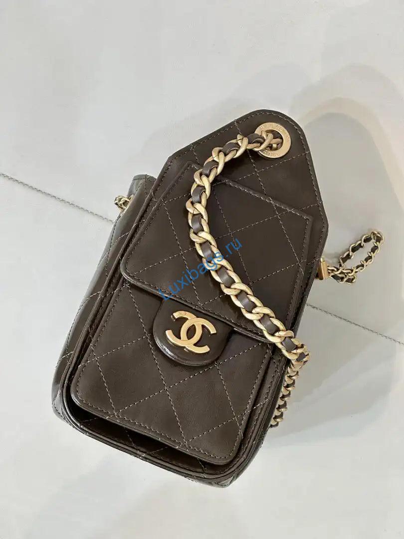 Chanel AS5631 Mini Hobo Lambskin & Gold-Tone Dark Green | chanel as5631 mini hobo lambskin gold tone dark green 5