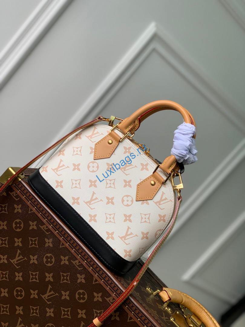 louis vuitton lv m46922 monogram dune alma bb bag white & black 2 Louis Vuitton LV M46922 Monogram Dune Alma BB Bag White & Black | louis vuitton lv m46922 monogram dune alma bb bag white black 03