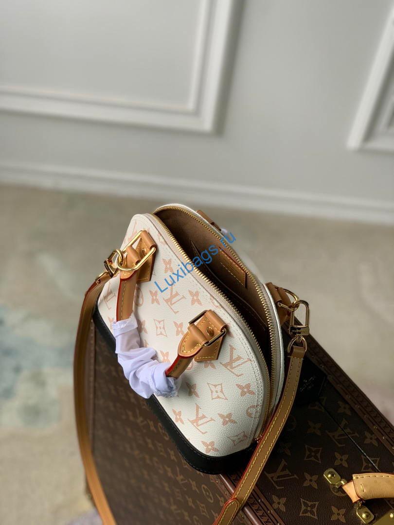 louis vuitton lv m46922 monogram dune alma bb bag white & black 4 Louis Vuitton LV M46922 Monogram Dune Alma BB Bag White & Black | louis vuitton lv m46922 monogram dune alma bb bag white black 05