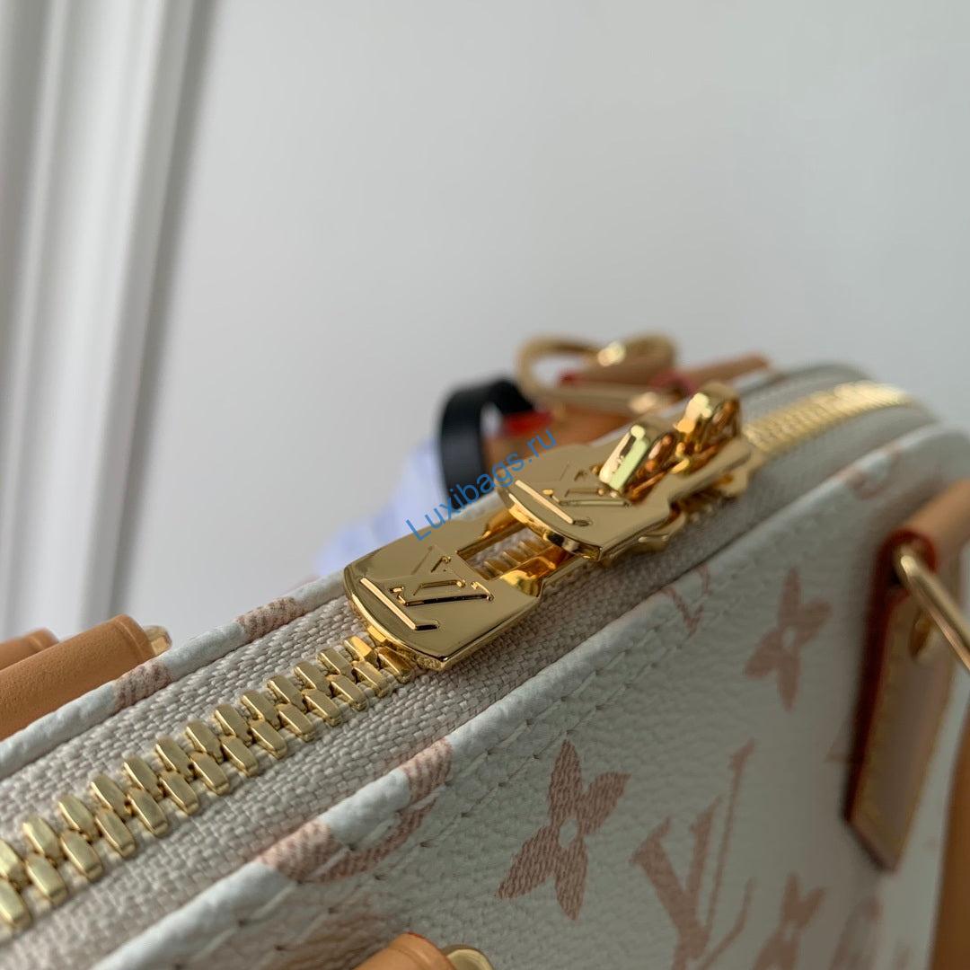 louis vuitton lv m46922 monogram dune alma bb bag white & black 7 Louis Vuitton LV M46922 Monogram Dune Alma BB Bag White & Black | louis vuitton lv m46922 monogram dune alma bb bag white black 08