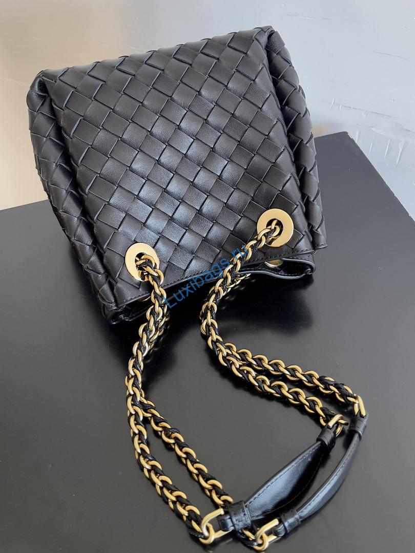 Bottega Veneta BV 817175V4SC59104 Small Parachute Chain Black | bottega veneta bv 817175v4sc59104 small parachute chain 022