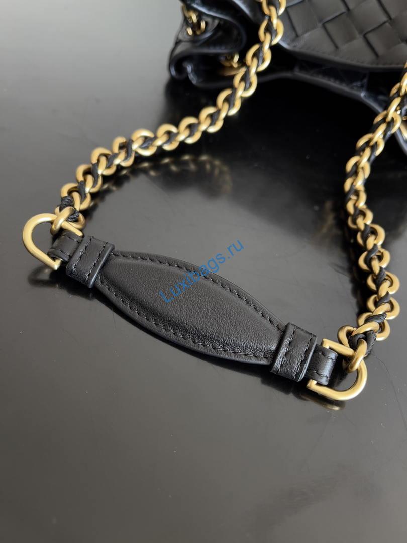 Bottega Veneta BV 817175V4SC59104 Small Parachute Chain Black | bottega veneta bv 817175v4sc59104 small parachute chain 023