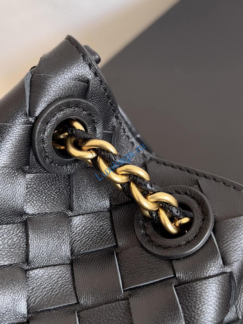 Bottega Veneta BV 817175V4SC59104 Small Parachute Chain Black | bottega veneta bv 817175v4sc59104 small parachute chain 026
