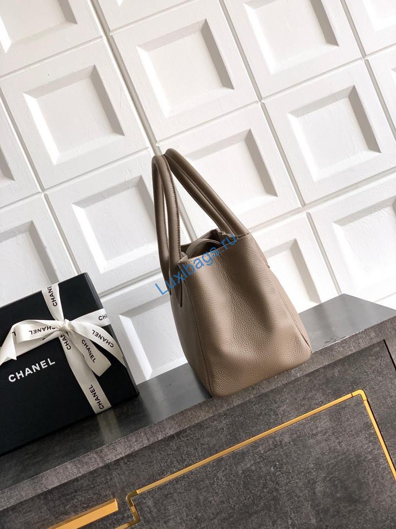 chanel as6055 cerf leather exterior small tote bags gray 1 Chanel AS6055 Cerf Leather Exterior Small Tote Bags Gray | chanel as6055 cerf leather exterior small tote bags bag 011