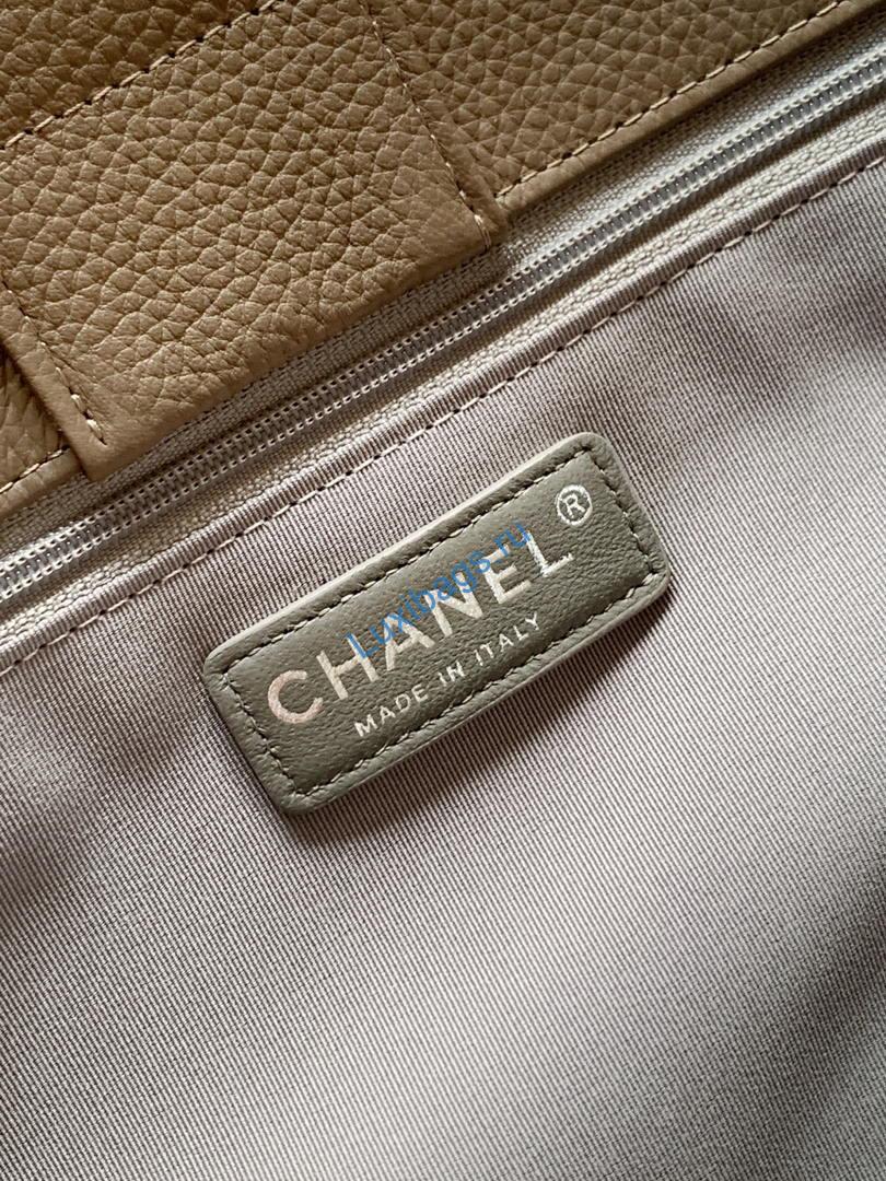 chanel as6055 cerf leather exterior small tote bags gray 8 Chanel AS6055 Cerf Leather Exterior Small Tote Bags Gray | chanel as6055 cerf leather exterior small tote bags bag 018