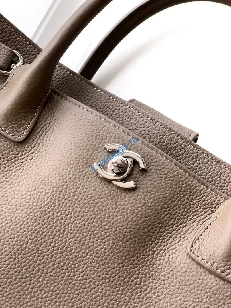 Chanel AS6056 Cerf Leather Exterior Medium Tote Bags Gray | chanel as6056 cerf leather exterior medium tote bags 23
