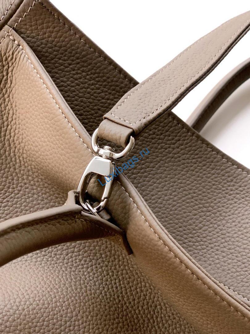Chanel AS6056 Cerf Leather Exterior Medium Tote Bags Gray | chanel as6056 cerf leather exterior medium tote bags 24
