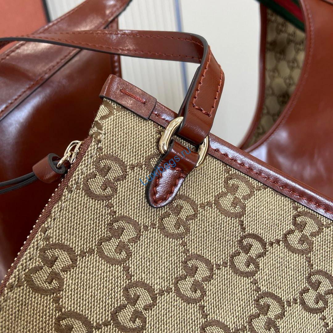 Gucci Giglio Large tote bag 853971 dark brown leather | gucci giglio xl large tote bag 853971 dark brown leather 10
