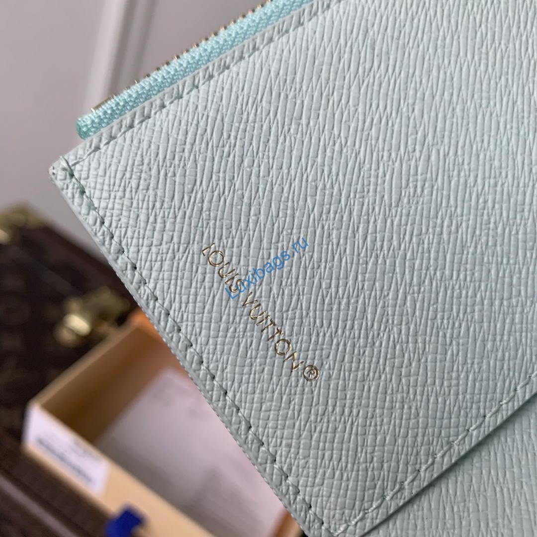 LV M27681 Louis Vuitton Victorine Wallet Other Monogram Canvas Ligth Blue | lv m27681 louis vuitton victorine wallet other monogram canvas 64