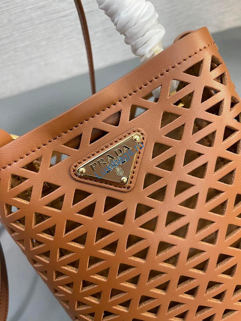prada 1ba217 panier small saffiano leather bag tan hollow out 7 Prada 1BA217 Panier small Saffiano leather bag tan Hollow out | prada 1ba217 panier small saffiano leather bag 017