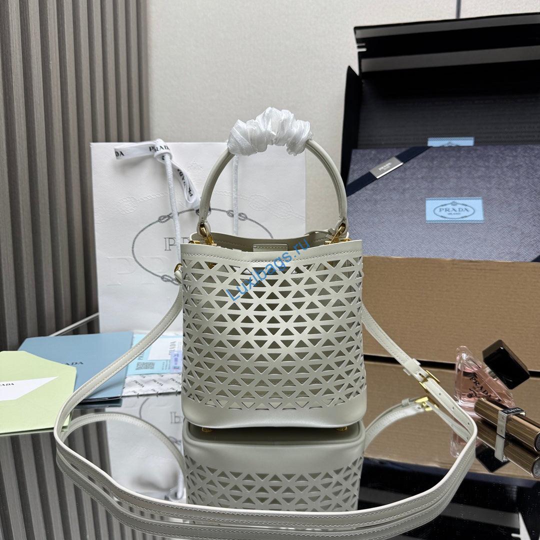 prada 1ba217 panier small saffiano leather bag hollow out white 1 Prada 1BA217 Panier small Saffiano leather bag Hollow out white | prada 1ba217 panier small saffiano leather bag 047