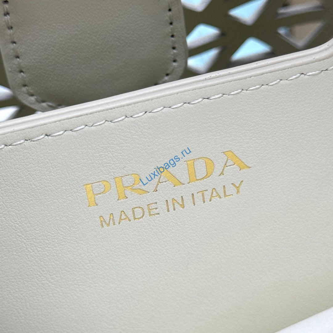 prada 1ba217 panier small saffiano leather bag hollow out white 8 Prada 1BA217 Panier small Saffiano leather bag Hollow out white | prada 1ba217 panier small saffiano leather bag 054