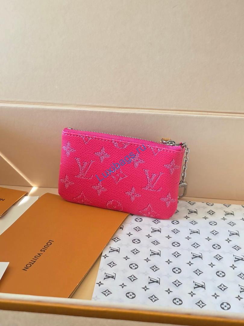 LV M27111 Louis Vuitton New Key Pouch S Rose Red | products lv m27141 louis vuitton new key pouch s green 42