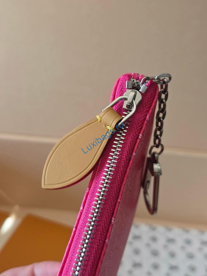 LV M27111 Louis Vuitton New Key Pouch S Rose Red | products lv m27141 louis vuitton new key pouch s green 44