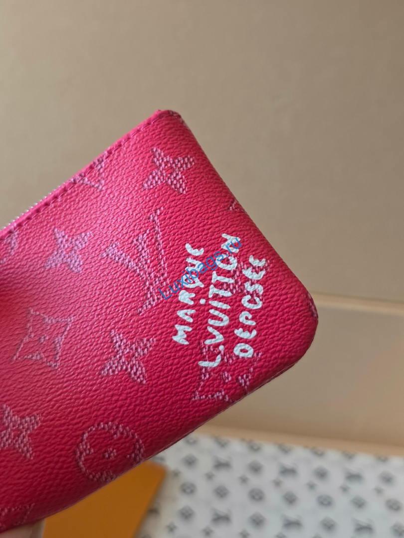LV M27111 Louis Vuitton New Key Pouch S Rose Red | products lv m27141 louis vuitton new key pouch s green 45