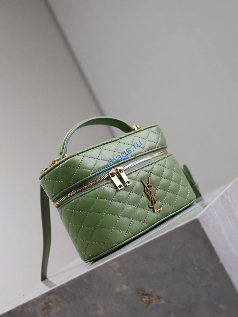 ysl 766731 gaby vanity bag in lambskin avocado green 3 YSL 766731 GABY vanity bag in lambskin avocado Green | ysl 766731 gaby vanity bag in lambskin 22