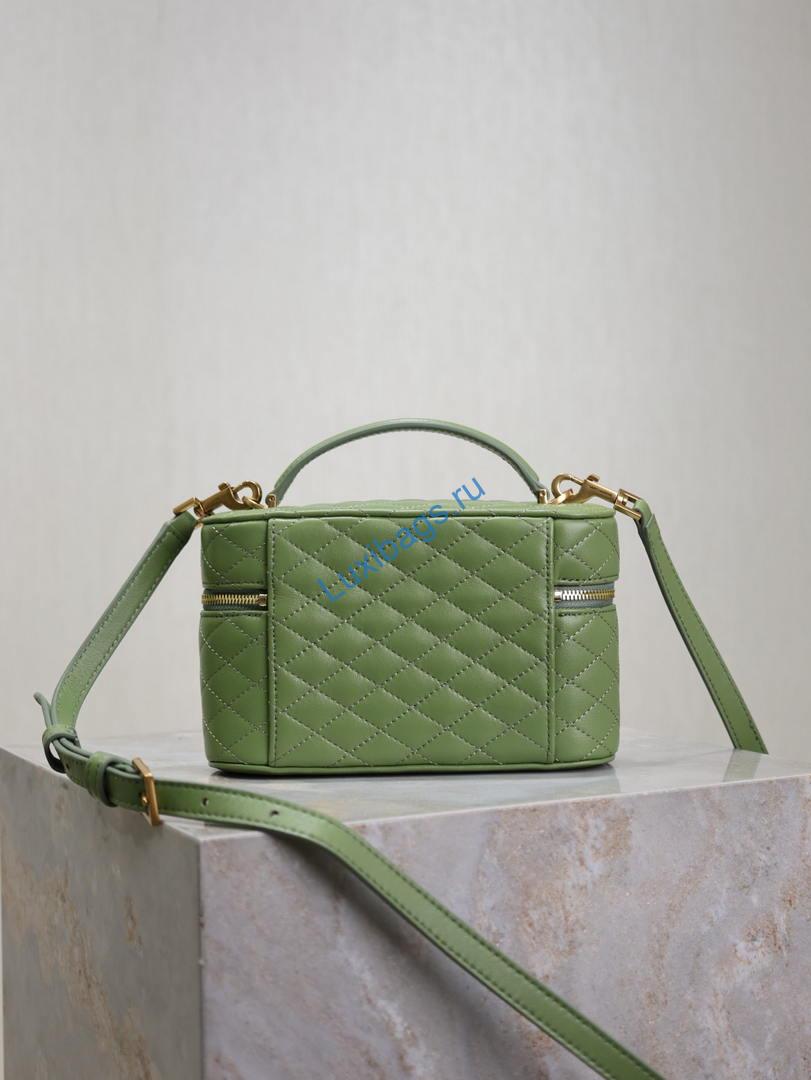 ysl 766731 gaby vanity bag in lambskin avocado green 6 YSL 766731 GABY vanity bag in lambskin avocado Green | ysl 766731 gaby vanity bag in lambskin 25
