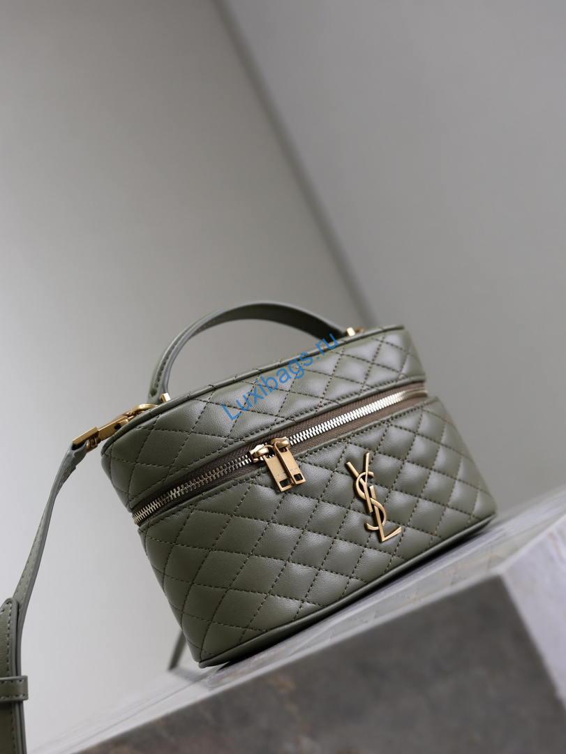 ysl 766731 gaby vanity bag in lambskin wheat green 4 YSL 766731 GABY vanity bag in lambskin wheat green | ysl 766731 gaby vanity bag in lambskin 31