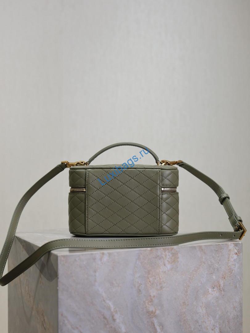 YSL 766731 GABY vanity bag in lambskin wheat green | ysl 766731 gaby vanity bag in lambskin 33