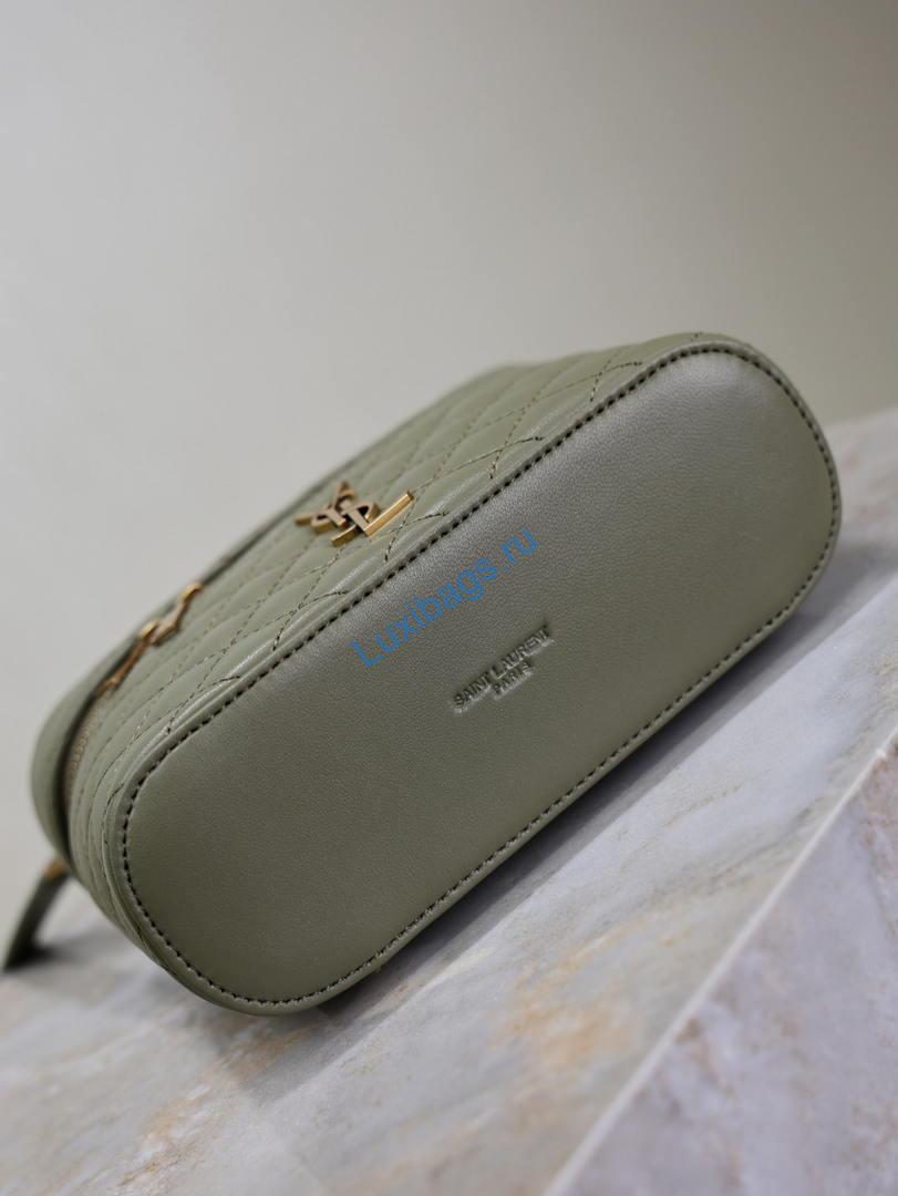 YSL 766731 GABY vanity bag in lambskin wheat green | ysl 766731 gaby vanity bag in lambskin 36