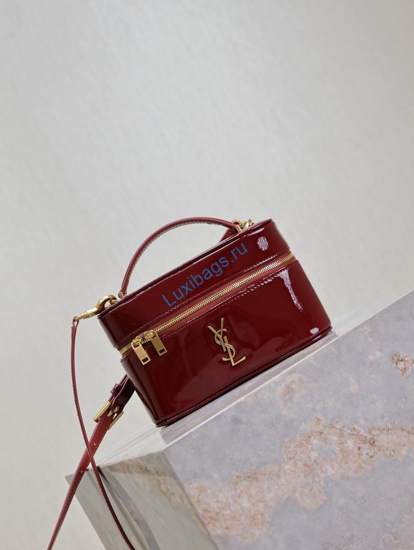 ysl 766731 gaby vanity bag in patent leather wine red 1 YSL 766731 GABY vanity bag in patent leather Wine Red | ysl 766731 gaby vanity bag in patent leather wine red 11