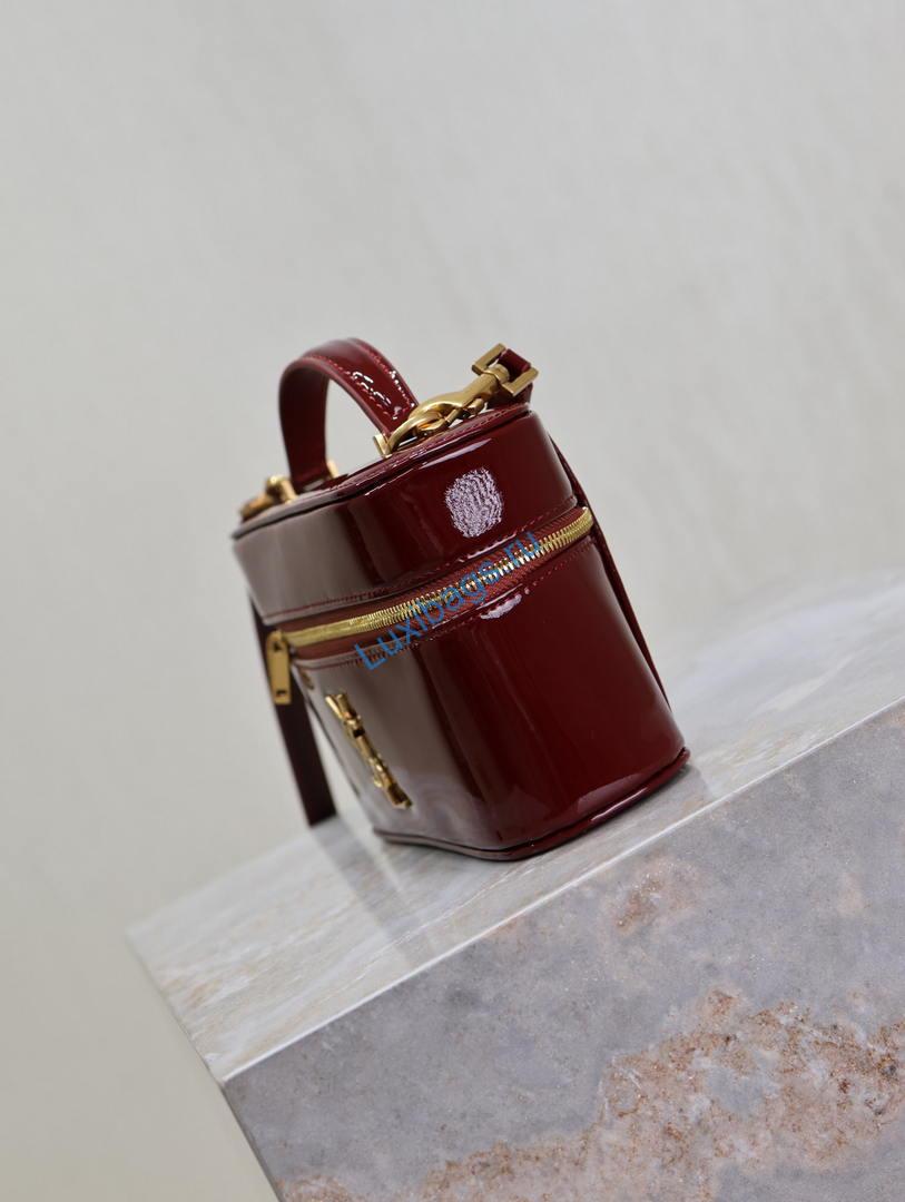 ysl 766731 gaby vanity bag in patent leather wine red 3 YSL 766731 GABY vanity bag in patent leather Wine Red | ysl 766731 gaby vanity bag in patent leather wine red 13