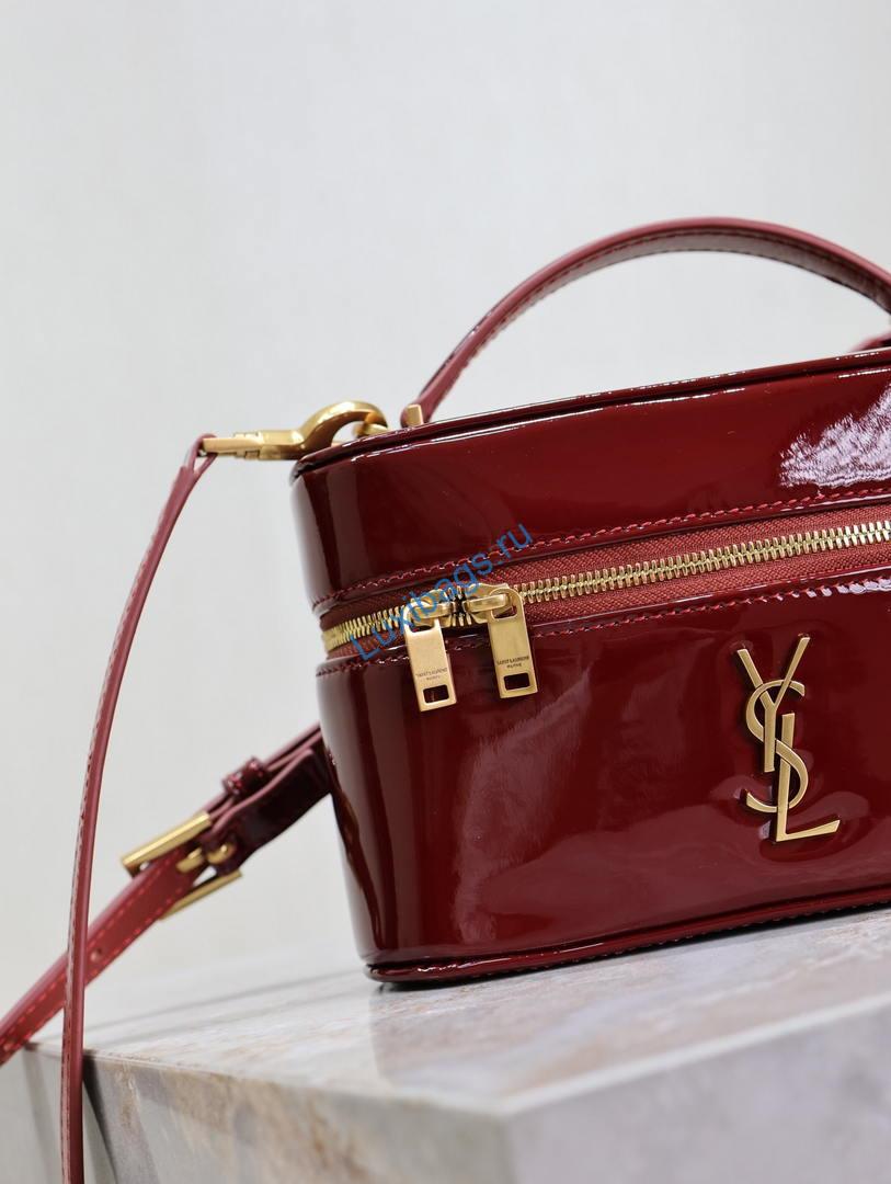 ysl 766731 gaby vanity bag in patent leather wine red 5 YSL 766731 GABY vanity bag in patent leather Wine Red | ysl 766731 gaby vanity bag in patent leather wine red 15