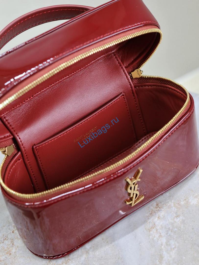 ysl 766731 gaby vanity bag in patent leather wine red 6 YSL 766731 GABY vanity bag in patent leather Wine Red | ysl 766731 gaby vanity bag in patent leather wine red 16