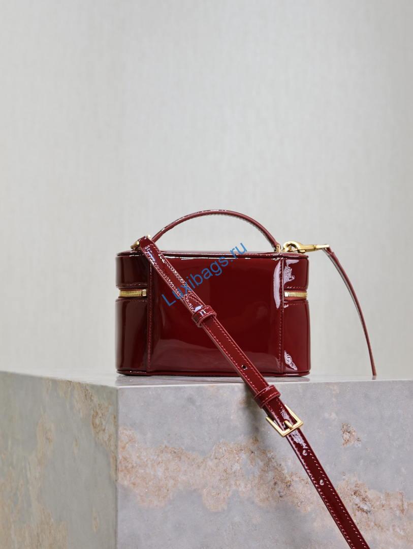ysl 766731 gaby vanity bag in patent leather wine red 7 YSL 766731 GABY vanity bag in patent leather Wine Red | ysl 766731 gaby vanity bag in patent leather wine red 17