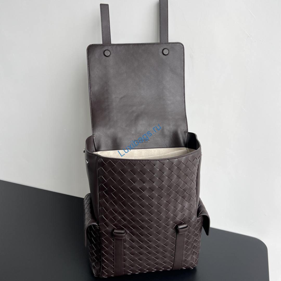 Bottega Veneta Back To School Backpack BV 805971 Dark Brown | bottega veneta back to school backpack bv 805971 black 15