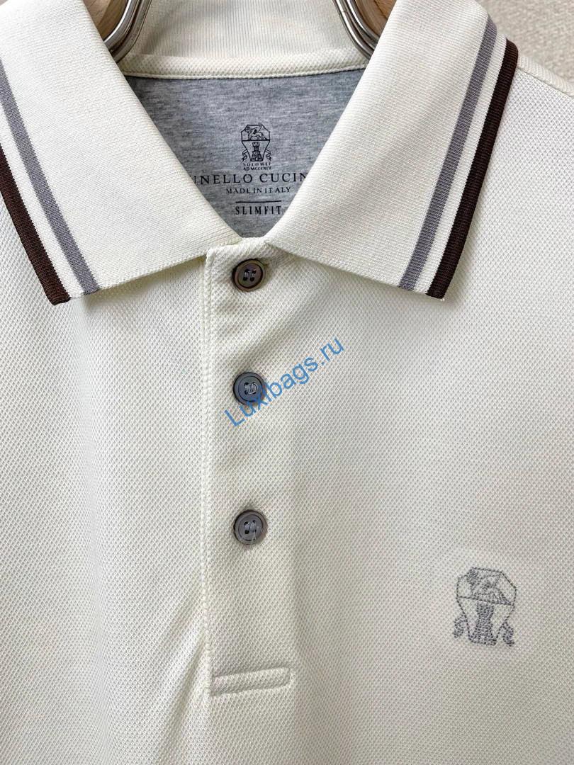 Brunello Cucinelli 262M29806505P Cotton textured Argyle lightweight knit polo shirt bc1007 | brunello cucinelli 262m29806505p cotton textured argyle lightweight knit polo shirt bc1007 04
