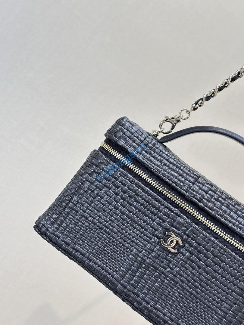 chanel classic vanity with chain braided raffia & gold-tone metal ap4385 black 1 Chanel Classic Vanity with Chain Braided Raffia & Gold-Tone Metal AP4385 Black | chanel classic vanity with chain braided raffia gold tone metal ap4385 black 101