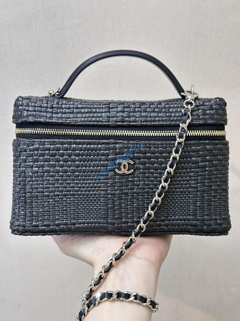 chanel classic vanity with chain braided raffia & gold-tone metal ap4385 black 3 Chanel Classic Vanity with Chain Braided Raffia & Gold-Tone Metal AP4385 Black | chanel classic vanity with chain braided raffia gold tone metal ap4385 black 103
