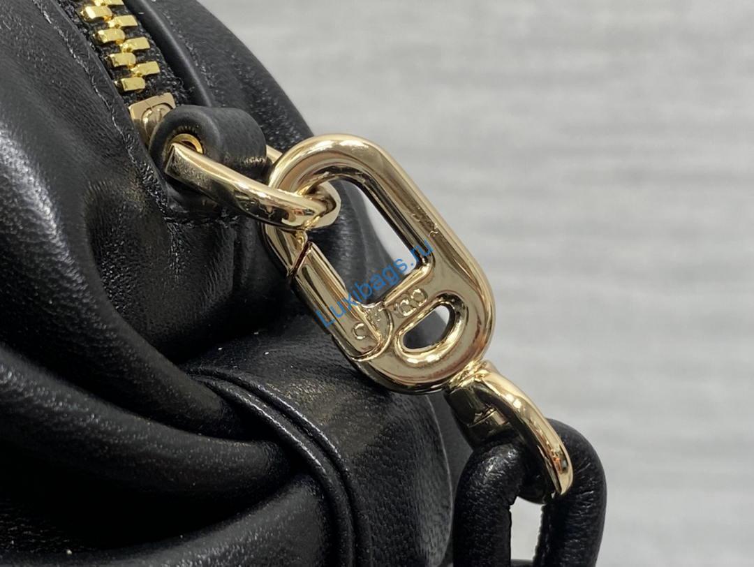 Dior Bow Pouch Black Supple Lambskin S3900 | dior bow pouch black supple lambskin s3900 03