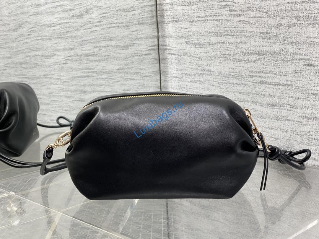 Dior Bow Pouch Black Supple Lambskin S3900 | dior bow pouch black supple lambskin s3900 04