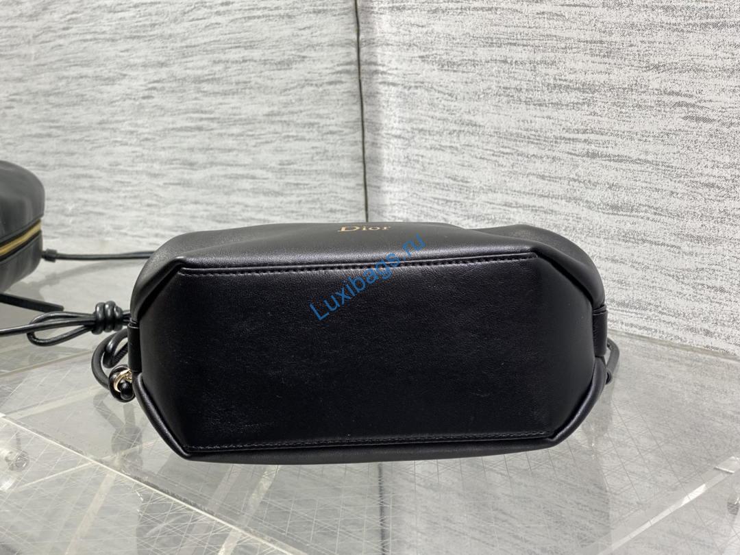 Dior Bow Pouch Black Supple Lambskin S3900 | dior bow pouch black supple lambskin s3900 07