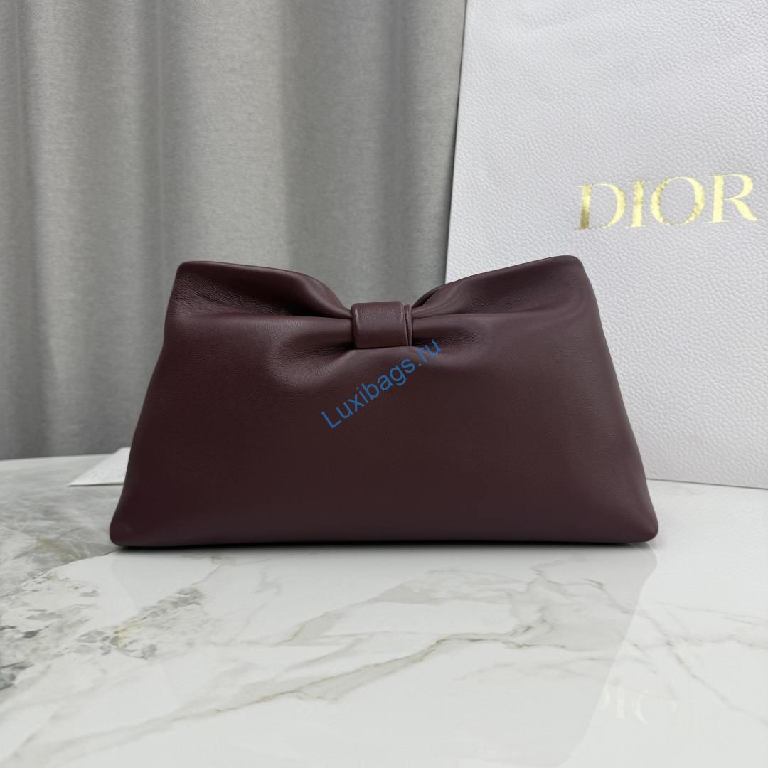 Dior Medium Dior Bow Bag M0714OUQO_M900 Wine Red Lambskin | dior medium dior bow bag lambskin m0714ouqo m900 112