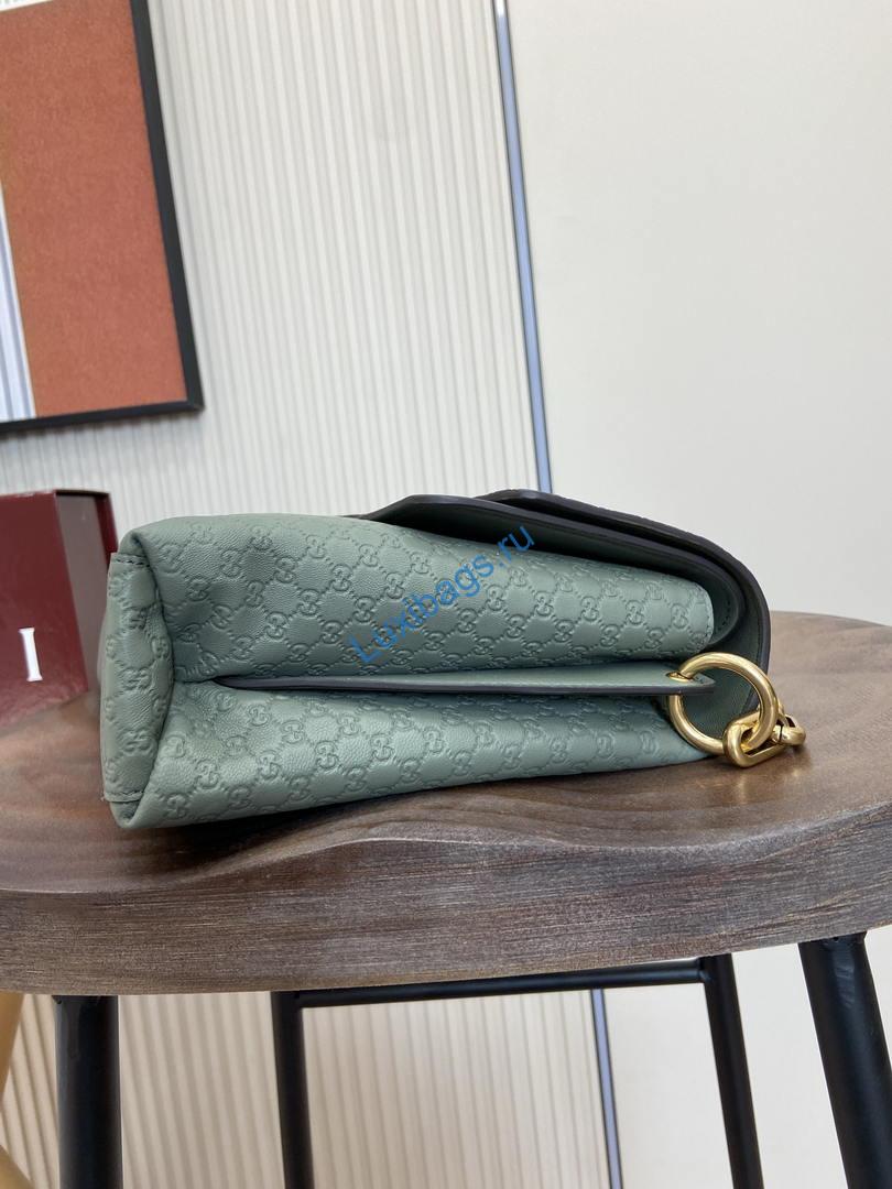 gucci 857362 large shoulder with chain bag leather green gg 9 Gucci 857362 Large Shoulder With Chain Bag Leather Green GG | gucci 857362 large shoulder with chain bag leather black gg 020