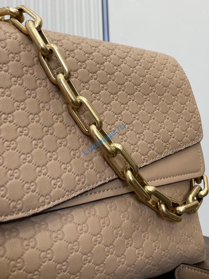 gucci 857362 large shoulder with chain bag leather tan gg 1 Gucci 857362 Large Shoulder With Chain Bag Leather Tan GG | gucci 857362 large shoulder with chain bag suede tan gg 02