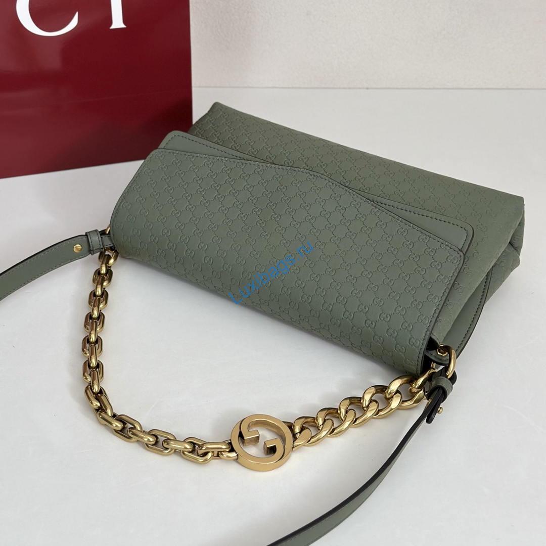 gucci 857622 medium shoulder bag leather green gg 5 Gucci 857622 Medium Shoulder Bag Leather Green GG | gucci 857622 medium shoulder bag leather black gg 015