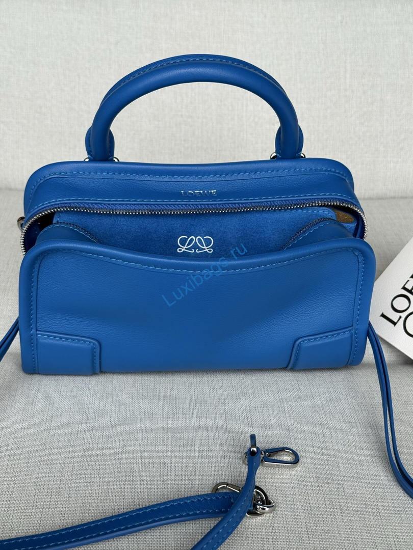 Loewe A039AS4X12 Mini Amazona 180 bag in soft calfskin Blue | loewe a039as4x12 mini amazona 180 bag in soft calfskin 11