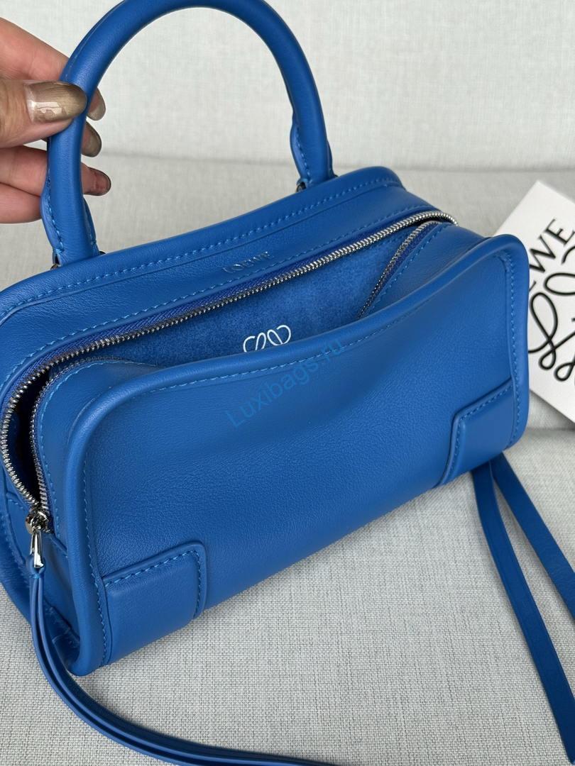 Loewe A039AS4X12 Mini Amazona 180 bag in soft calfskin Blue | loewe a039as4x12 mini amazona 180 bag in soft calfskin 15