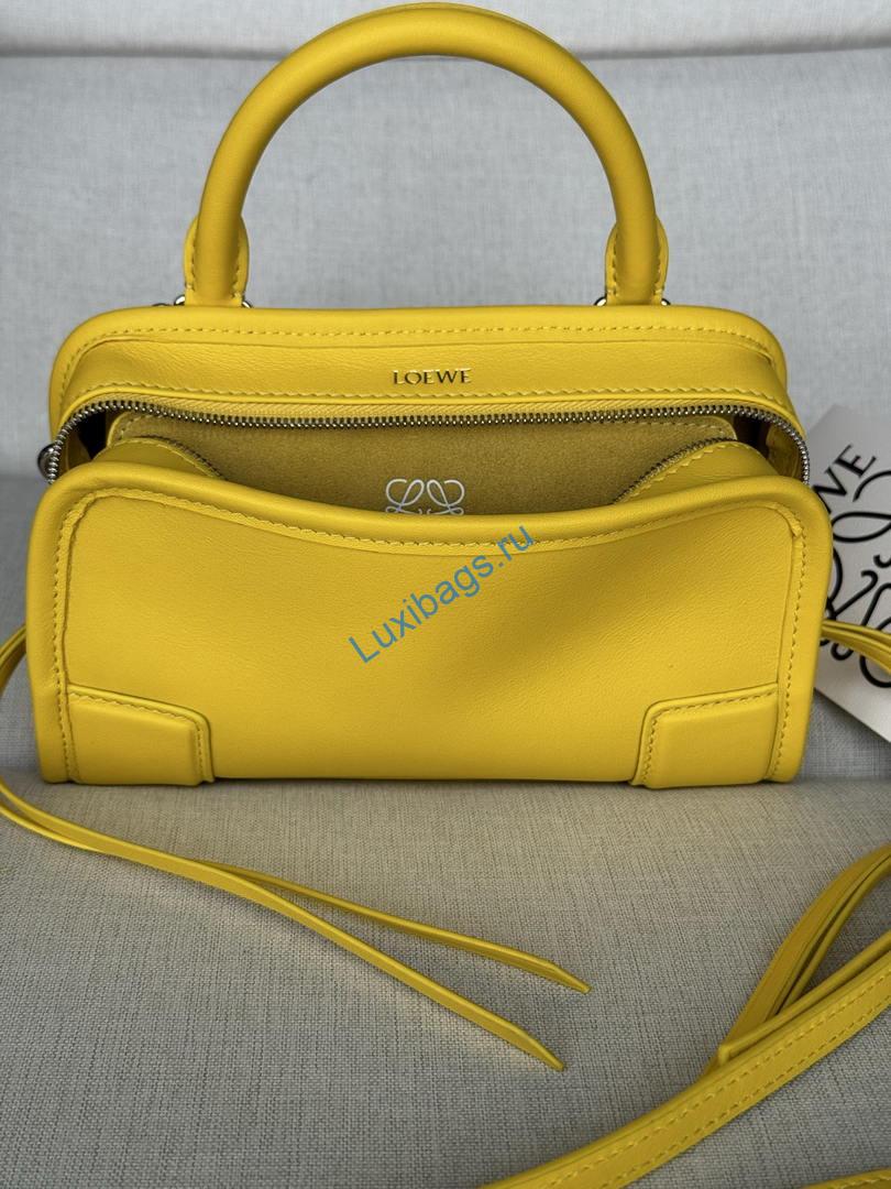 Loewe A039AS4X12 Mini Amazona 180 bag in soft calfskin Yellow | loewe a039as4x12 mini amazona 180 bag in soft calfskin 20