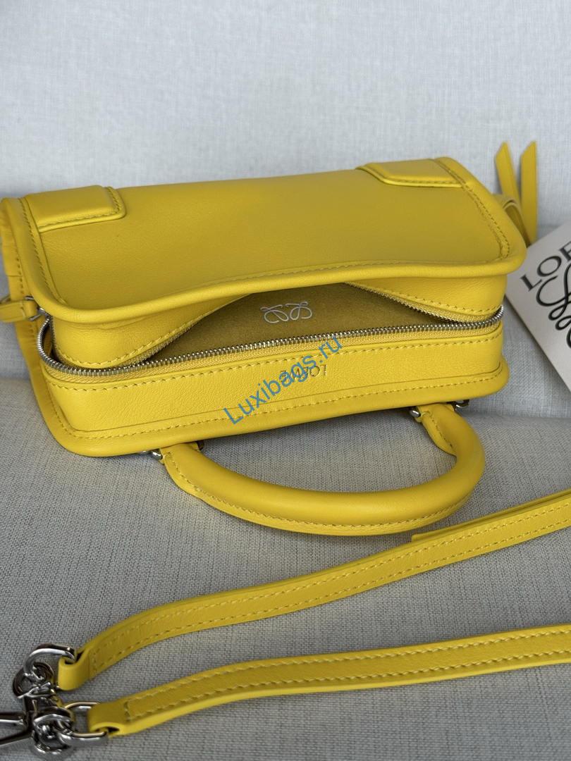 Loewe A039AS4X12 Mini Amazona 180 bag in soft calfskin Yellow | loewe a039as4x12 mini amazona 180 bag in soft calfskin 24