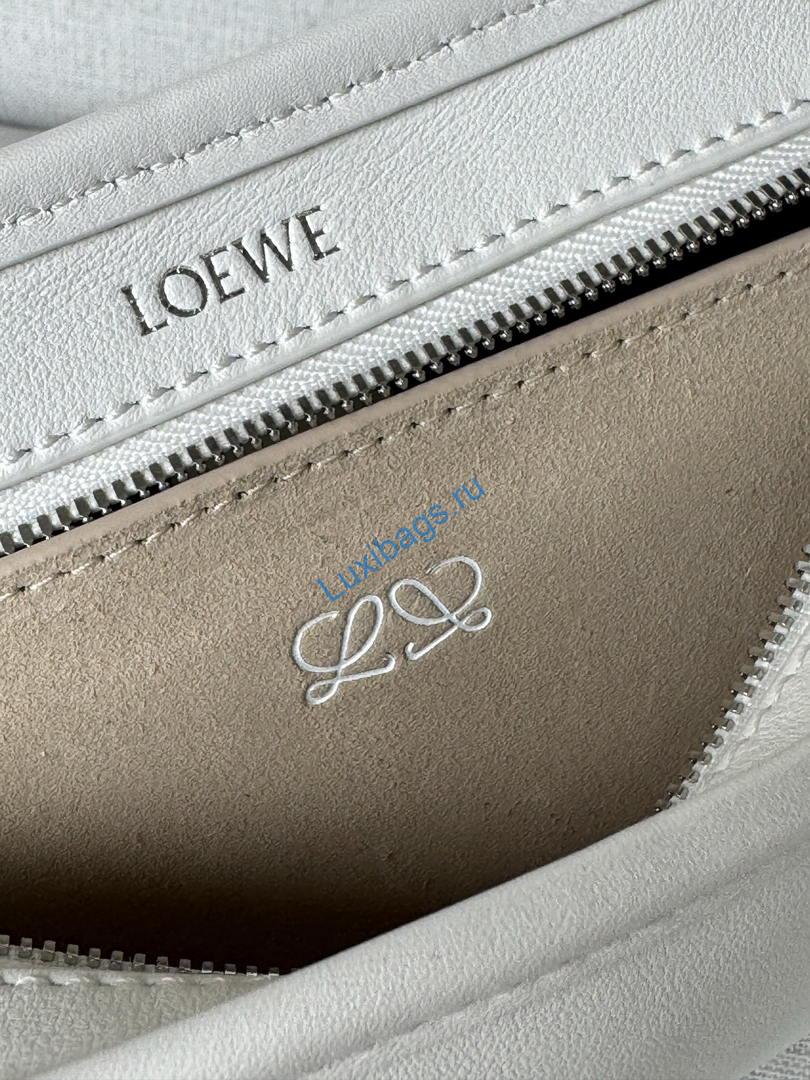 Loewe A039AS4X12 Mini Amazona 180 bag in soft calfskin White | loewe a039as4x12 mini amazona 180 bag in soft calfskin 36